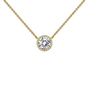 1.23 CTW Halo Necklace