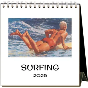 2025 Surfing Easel Desk Calendar