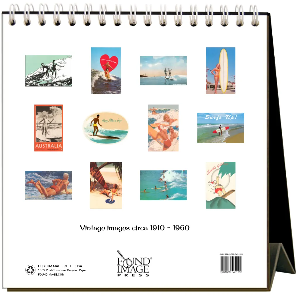 2025 Surfing Easel Desk Calendar