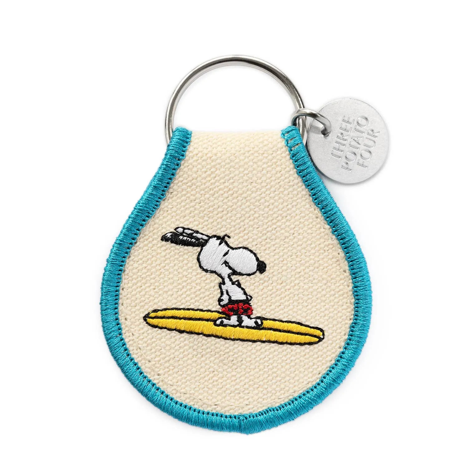 3P4 x Peanuts® - Snoopy Surf Patch Keychain