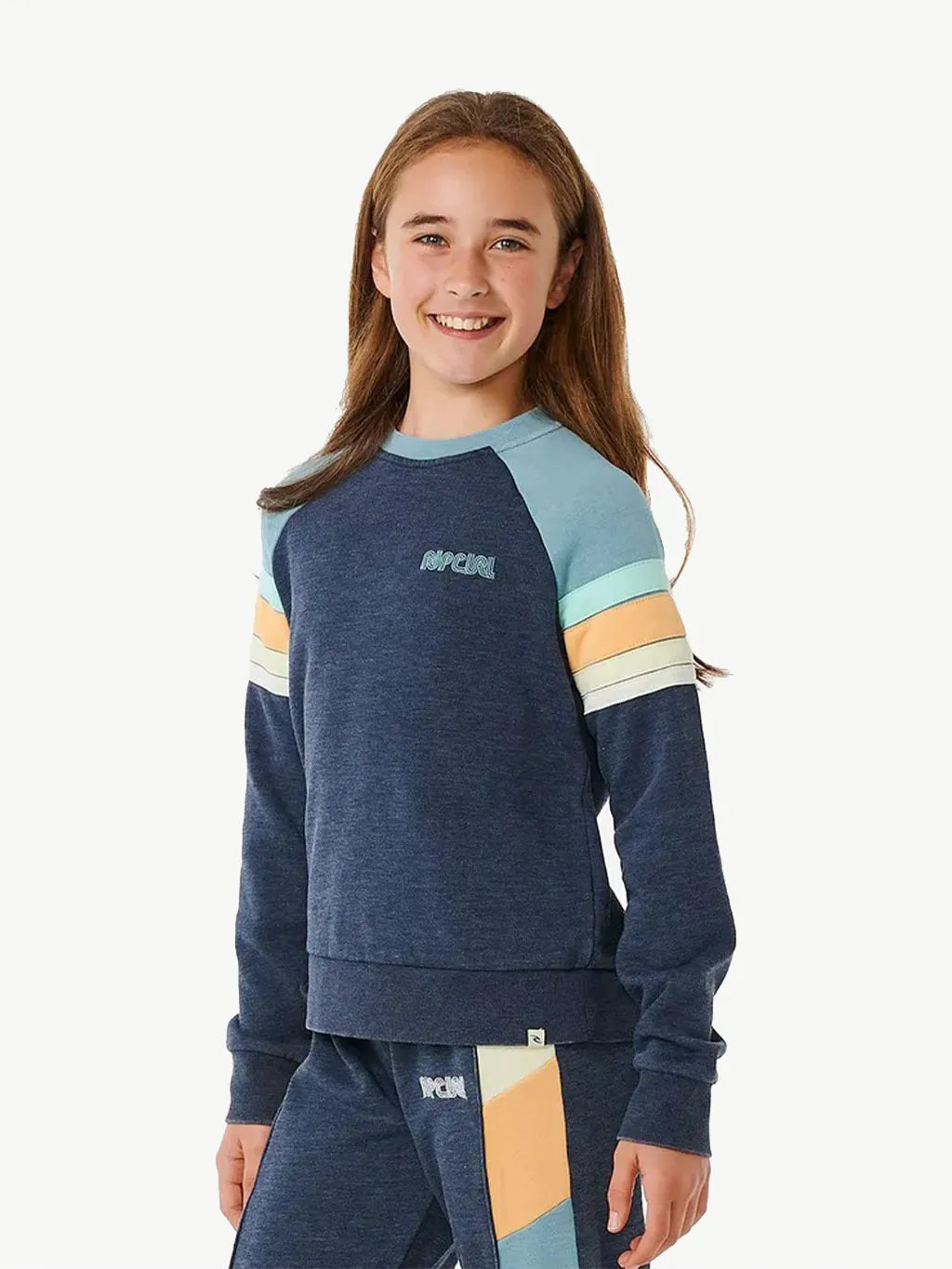 (8-14 years) Girl's Surf Revival Raglan Crew