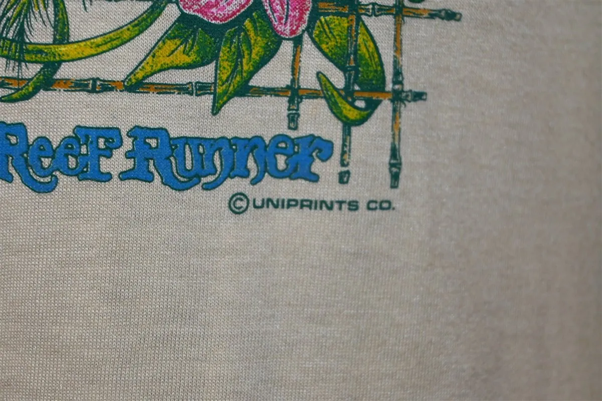 80s Reef Runner Sailboat Sunset Deadstock t-shirt Youth Medium