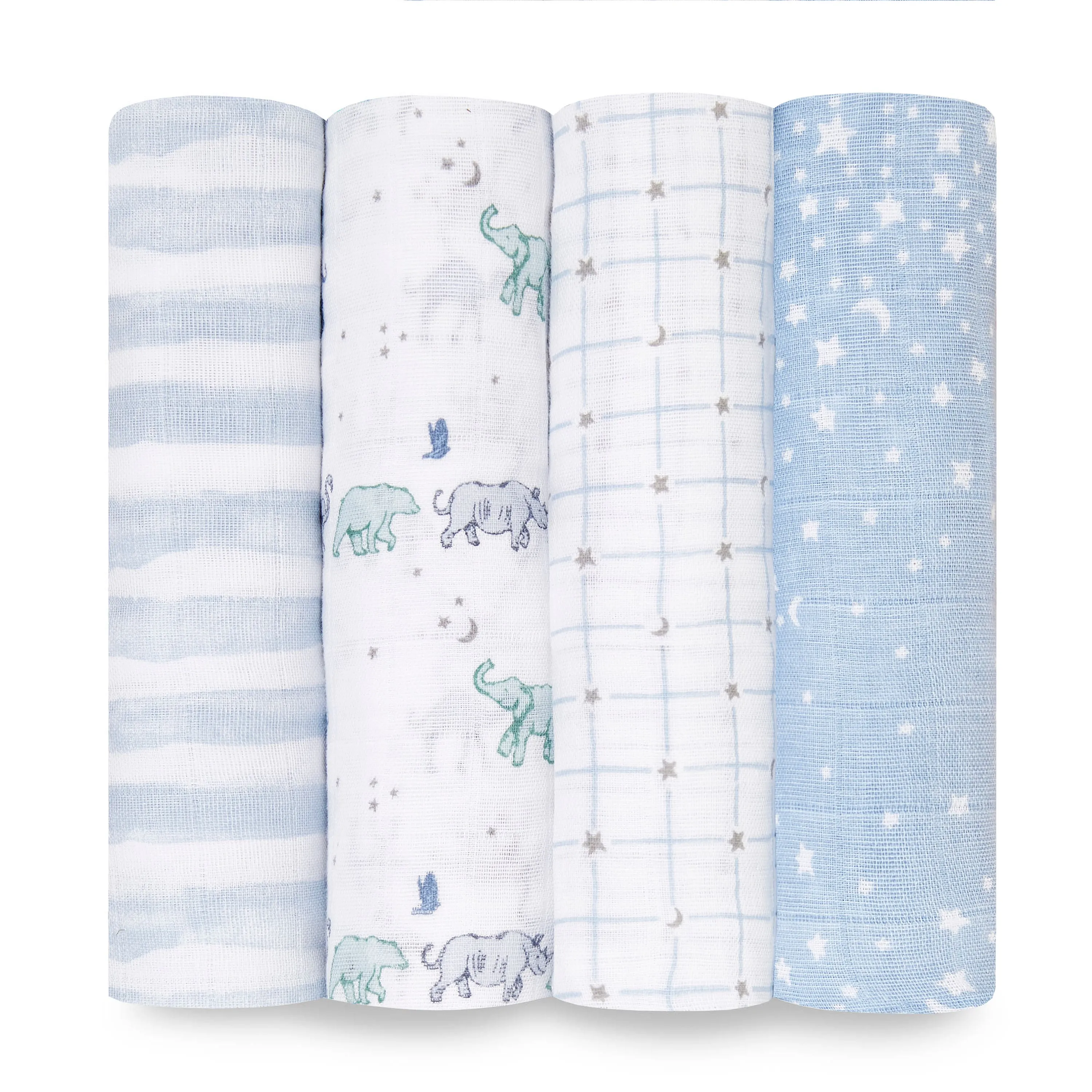 Aden   Anais | 4-Pack Classic Muslin Swaddles, Assorted Styles