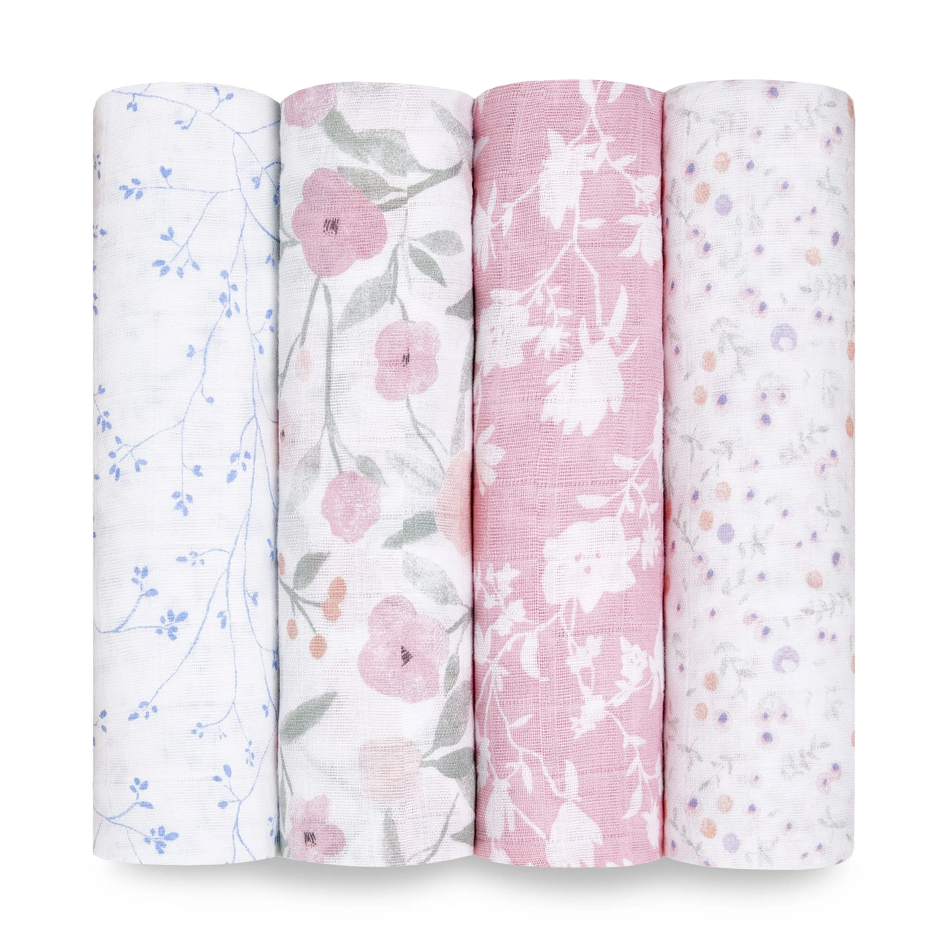 Aden   Anais | 4-Pack Classic Muslin Swaddles, Assorted Styles