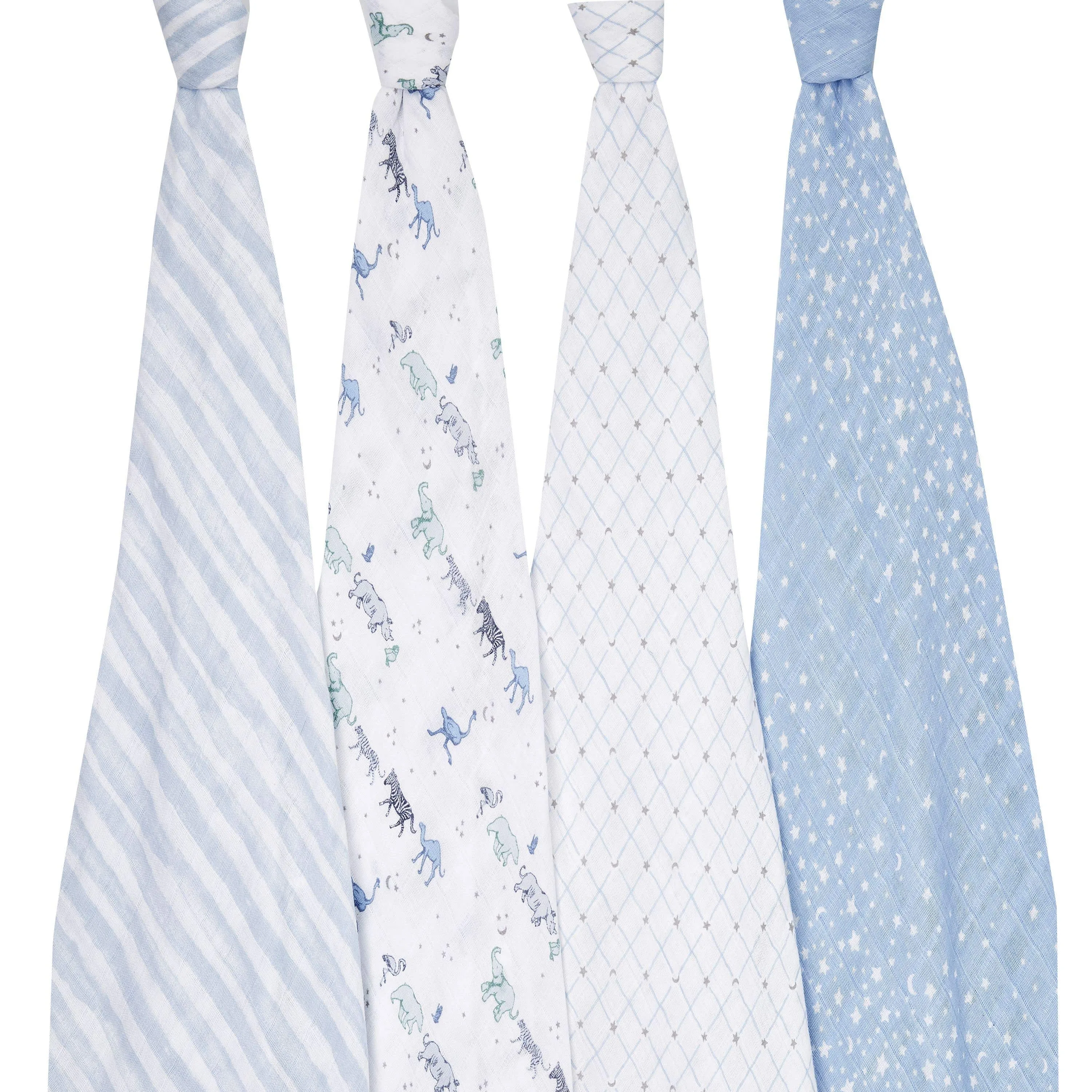 Aden   Anais | 4-Pack Classic Muslin Swaddles, Assorted Styles