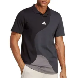 Adidas Clubhouse Color Block Polo - Black/Carbon