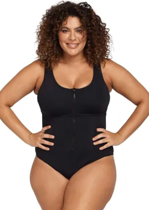 Artesands Fuseli Chlorine Resistant Zip One Piece Black