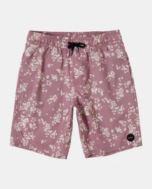 Boys Barnes Elastic Waist 16" Boardshorts - Lavender