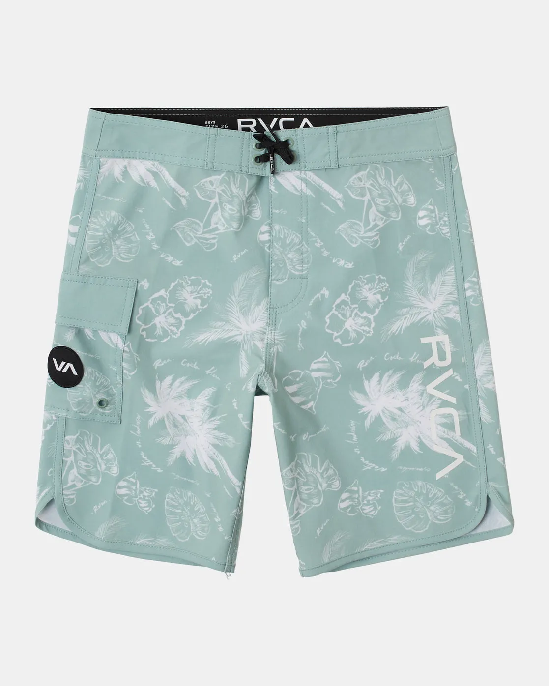 Boys Eastern 17" Boardshorts - Light Spinach