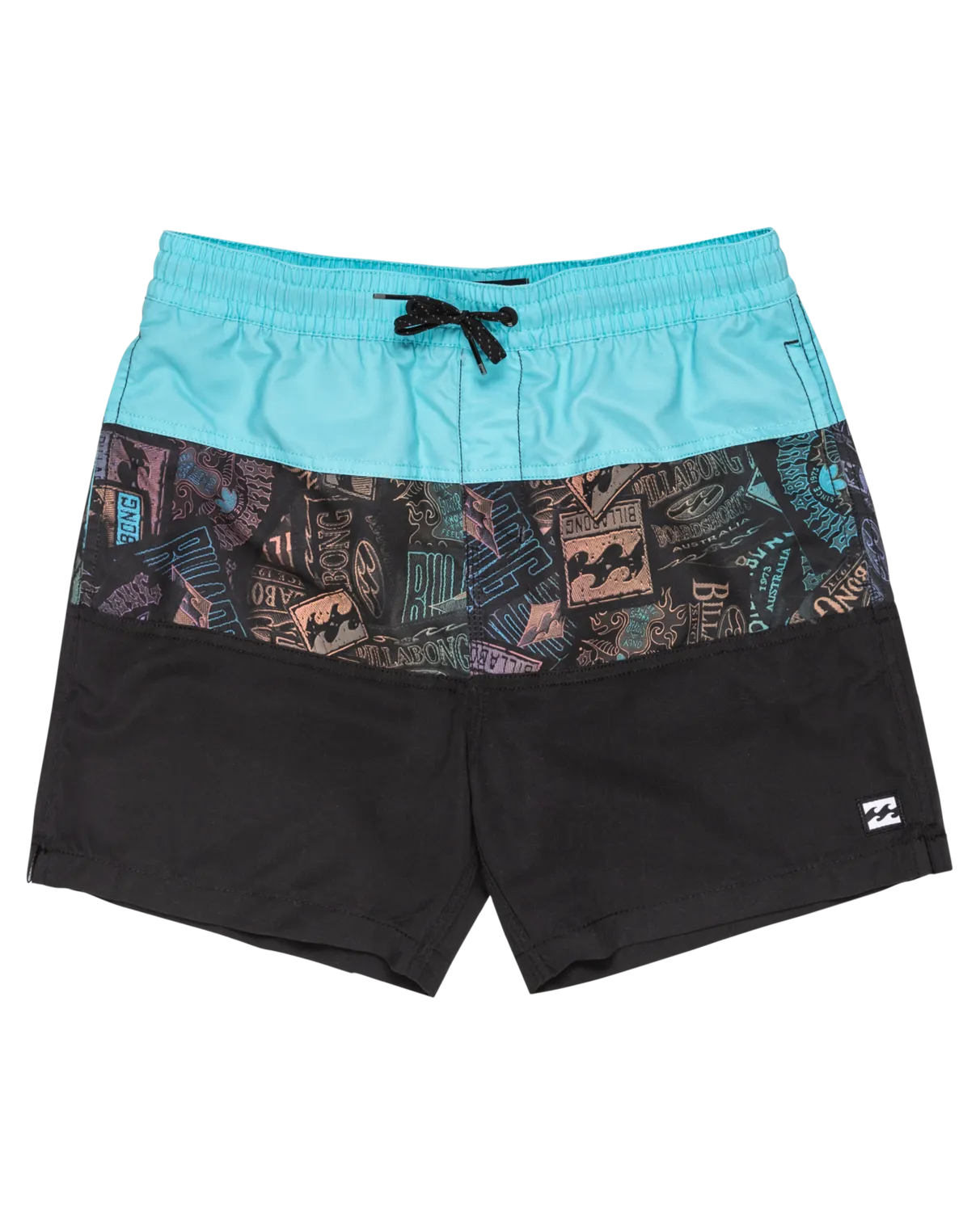 Boys Tribong LB Volley Shorts in Black