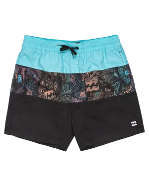 Boys Tribong LB Volley Shorts in Black