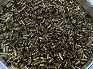 Bronze Opaque Pipe / Bugle Glass Seed Beads