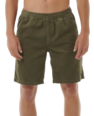 Classic Surf Cord Walkshorts in Dusty Olive
