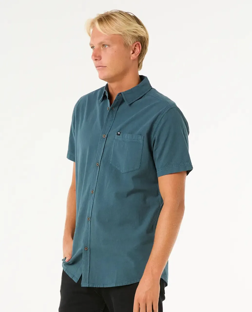 Classic Surf Washed Shirt in Pine Night