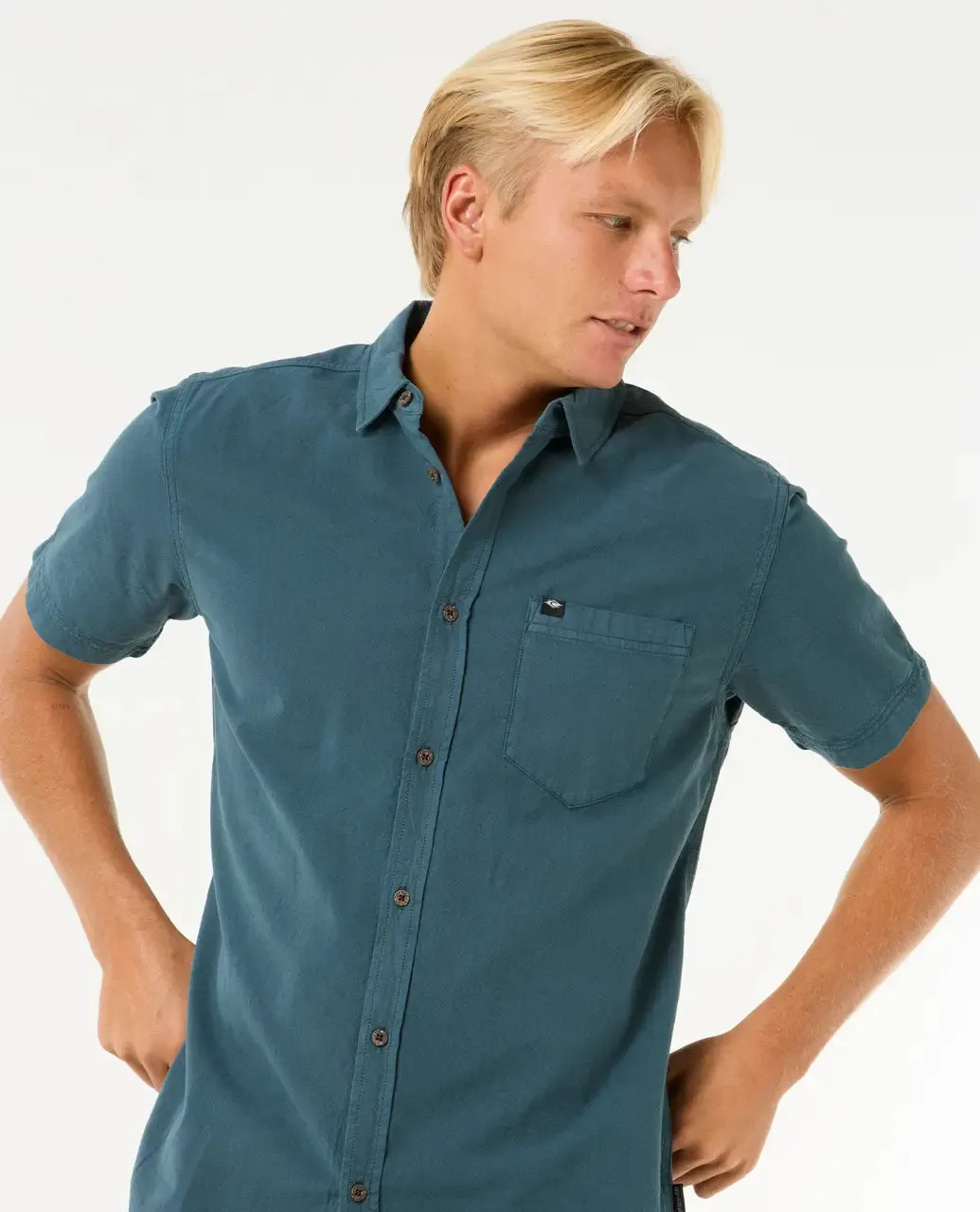 Classic Surf Washed Shirt in Pine Night