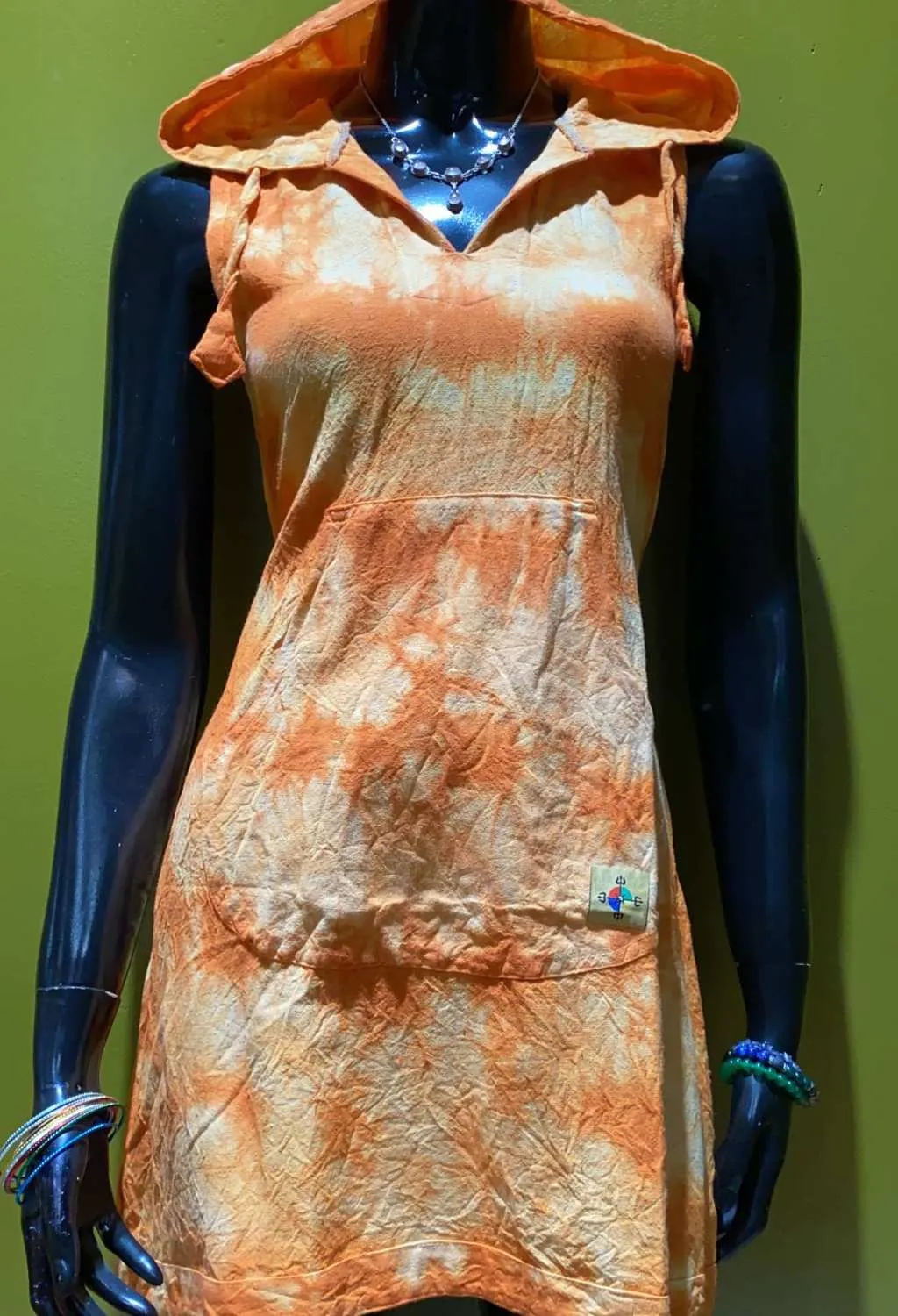 Cotton Front Pocket Hoodie Dress – Prepack of 4 Sizes - Tie Dye