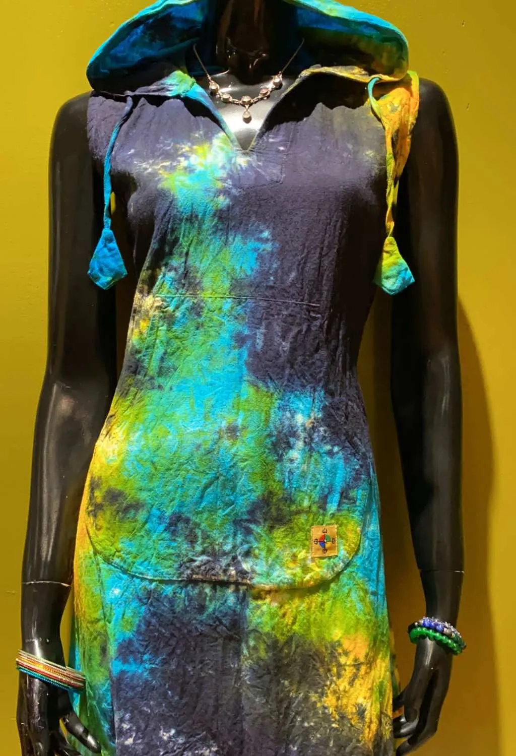 Cotton Front Pocket Hoodie Dress – Prepack of 4 Sizes - Tie Dye