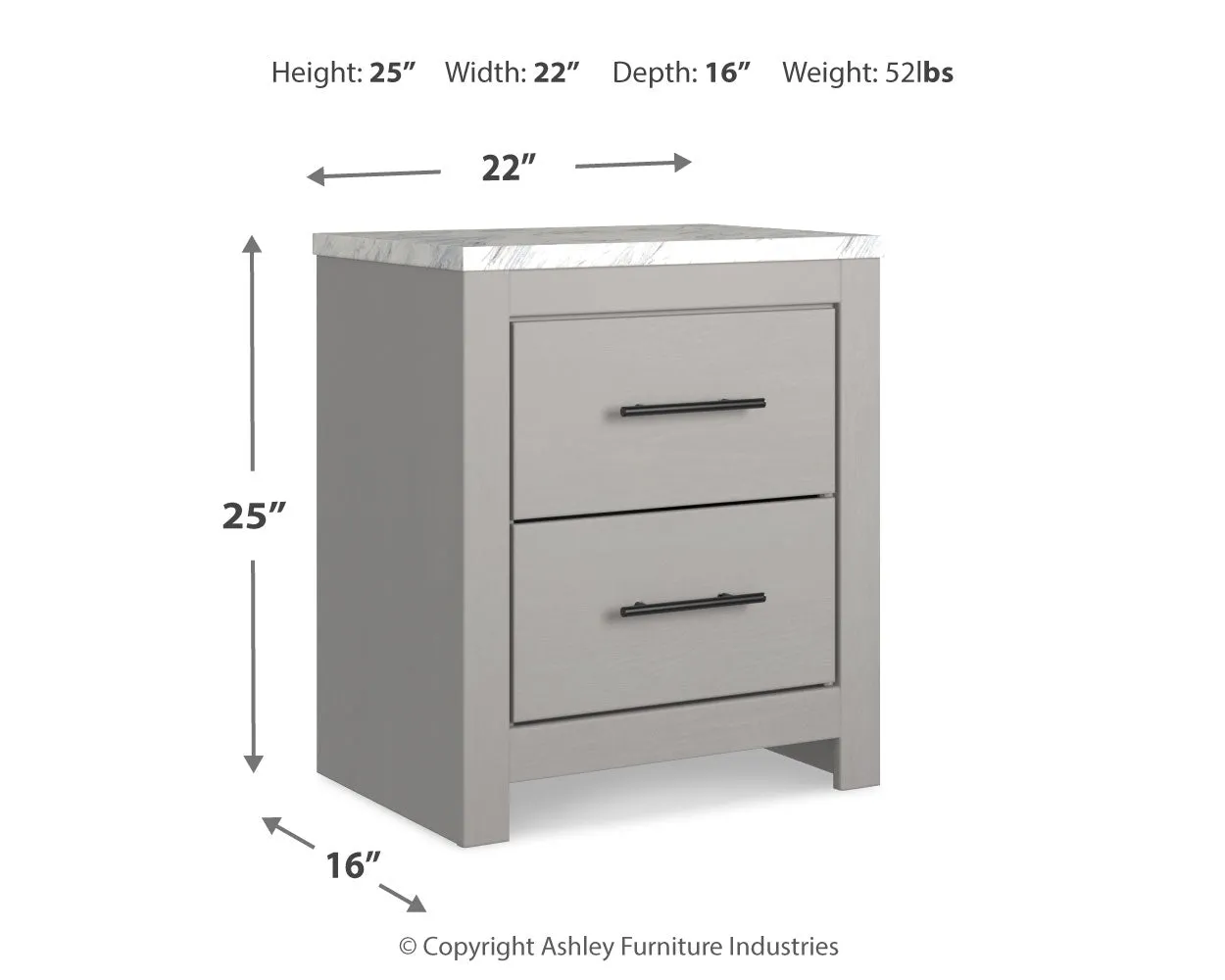 Cottonburg King Panel Bed with Dresser and 2 Nightstands in Light Gray/White