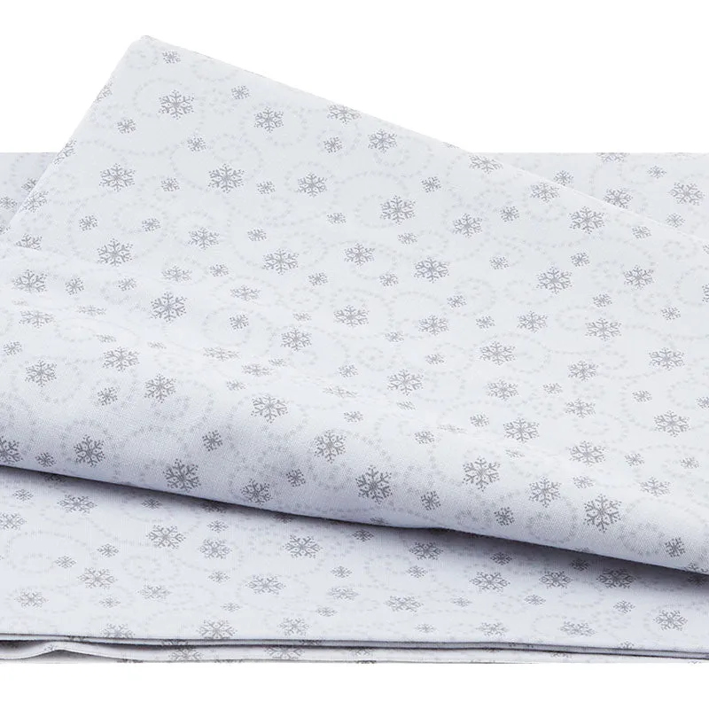 Cream & Sugar X - Snowflakes Gray 2 Yard Cut