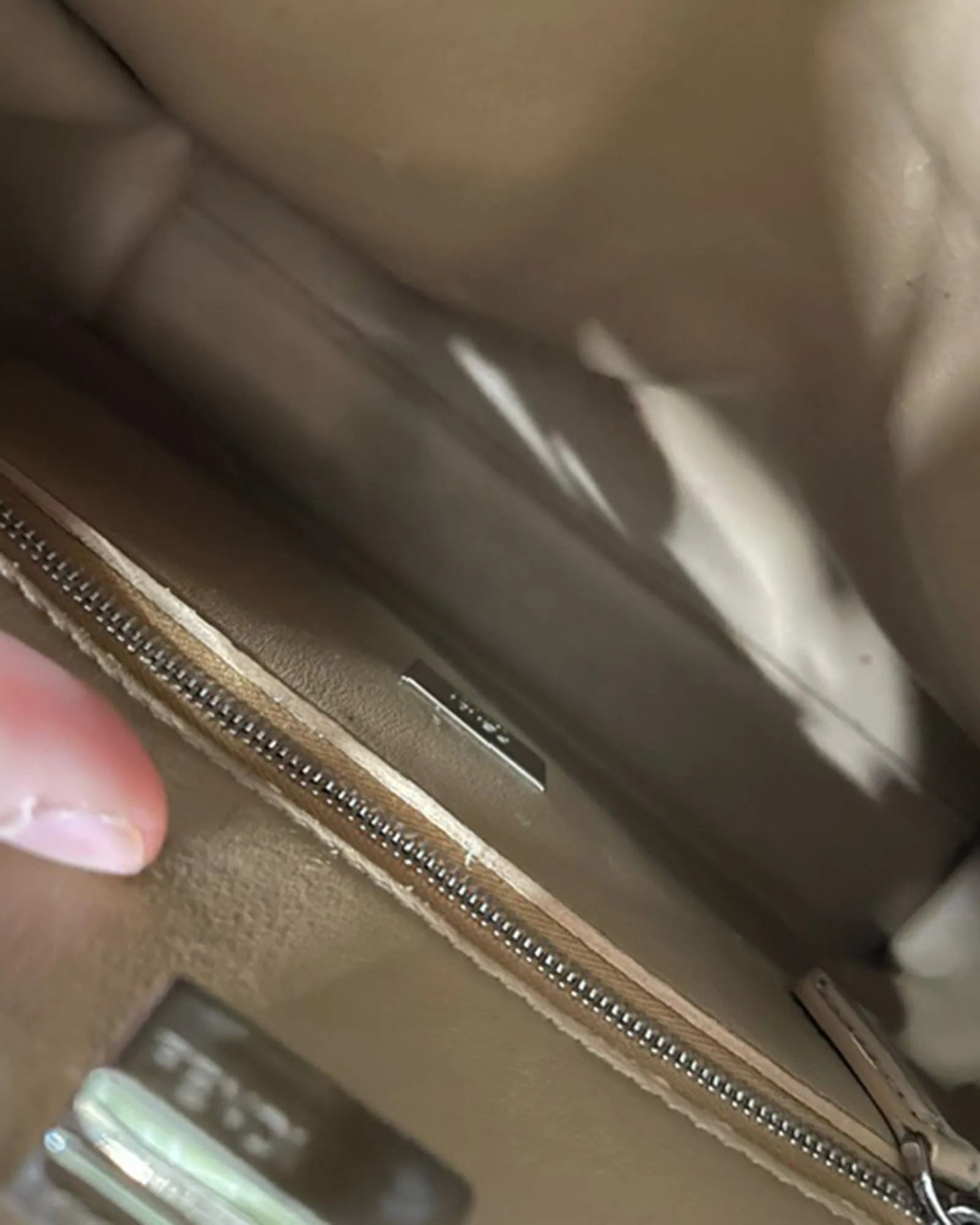 Fendi Peekaboo Handbag in Blue Leather
