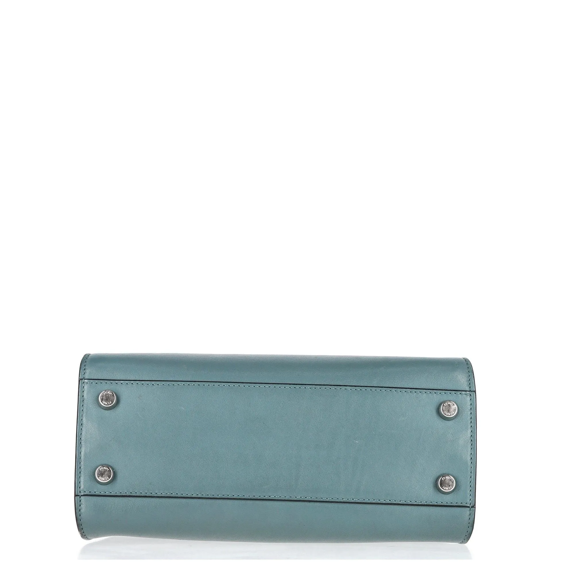Fendi Peekaboo Handbag in Blue Leather