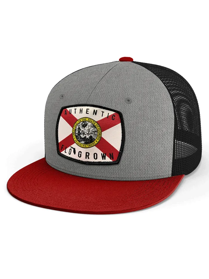 FloGrown FGH-155 Authentic Flag Hat Grey
