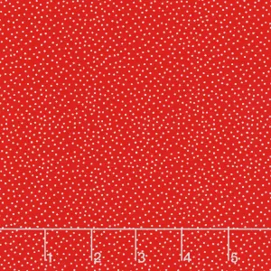 Garden Redwork - Redwork Dots Red Yardage