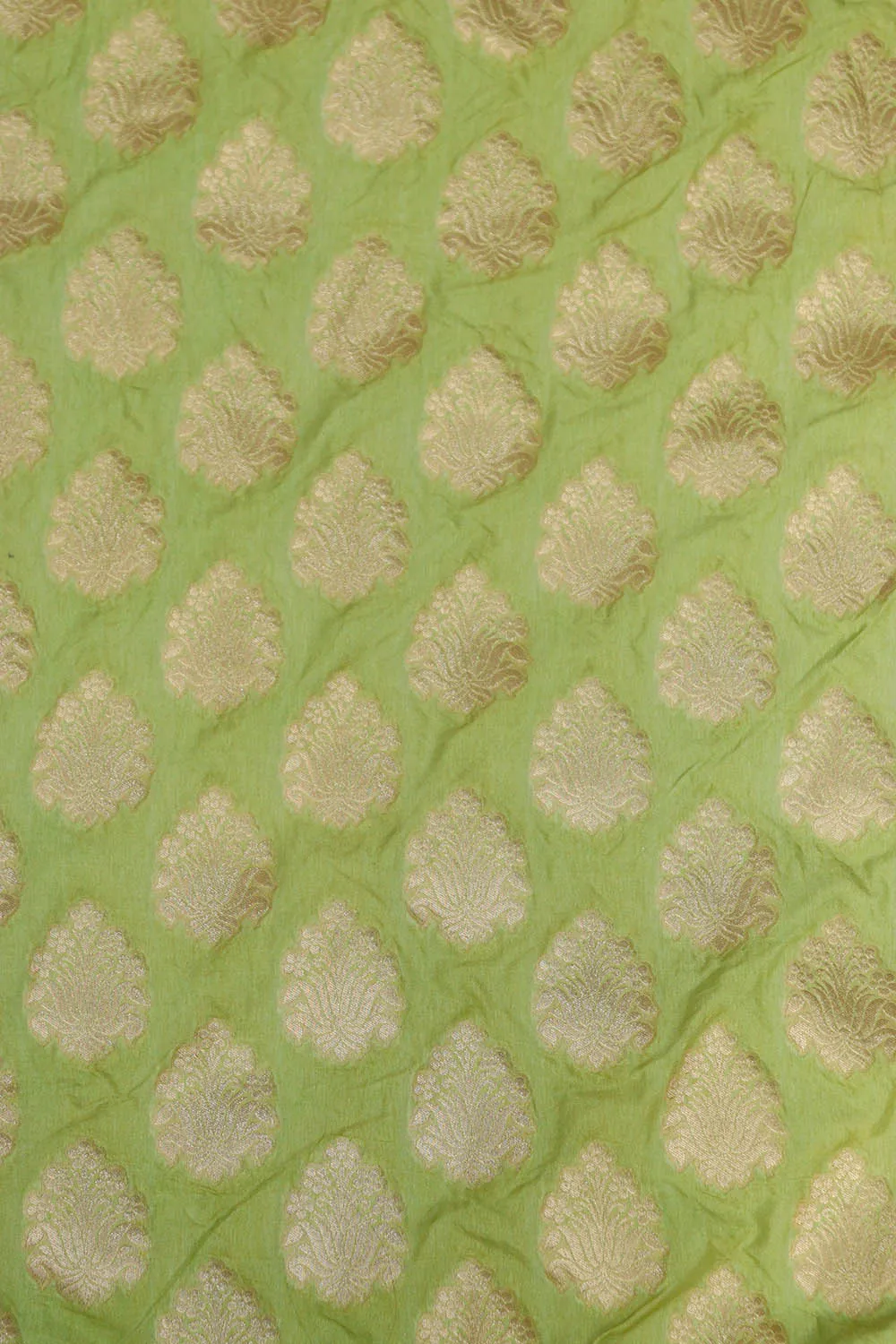 Green Banarasi Silk Suit With Green Banarasi Handloom Pure Moonga Silk Dupatta