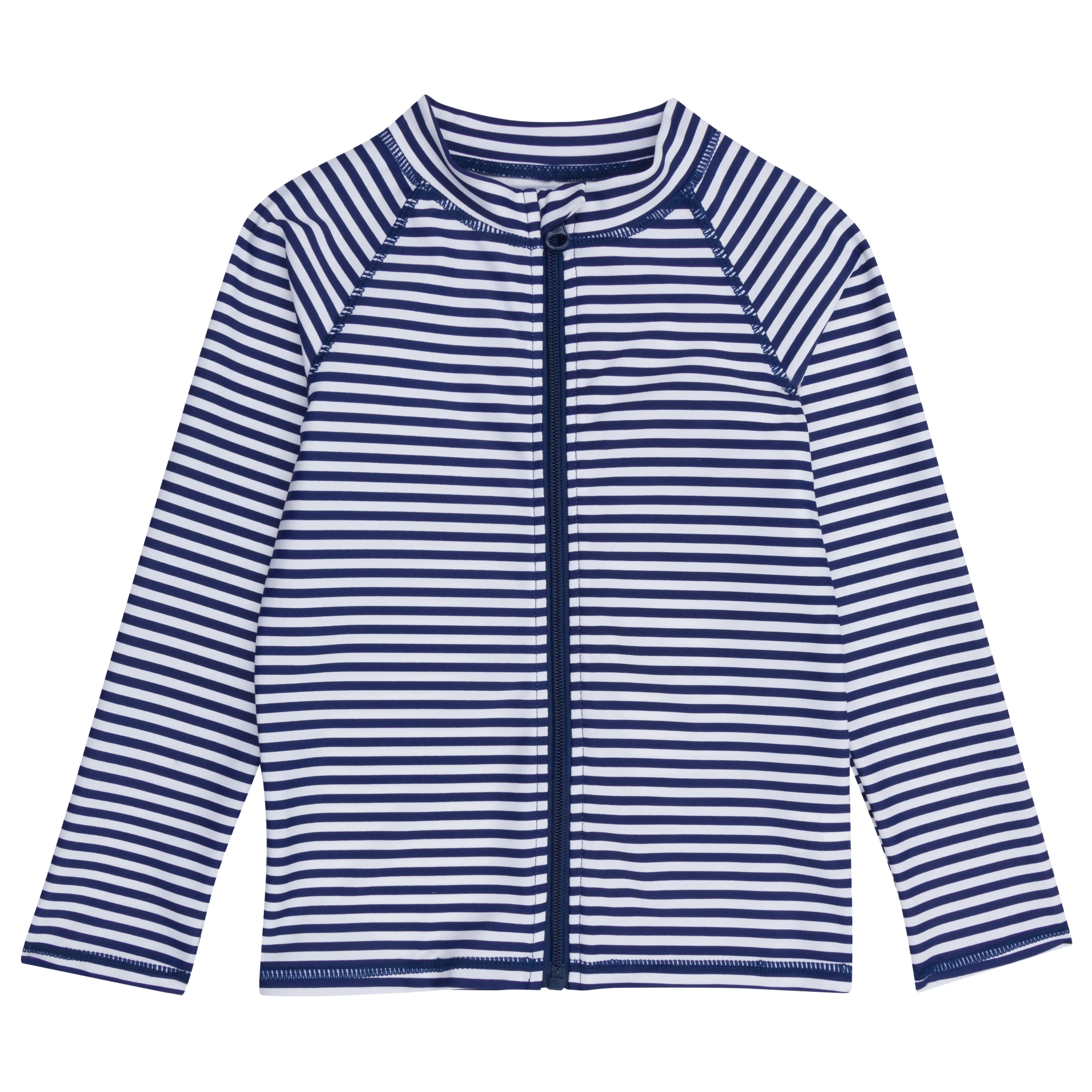 Kids UPF 50  Long Sleeve Zipper Rash Guard Swim Shirt | "Stunner"