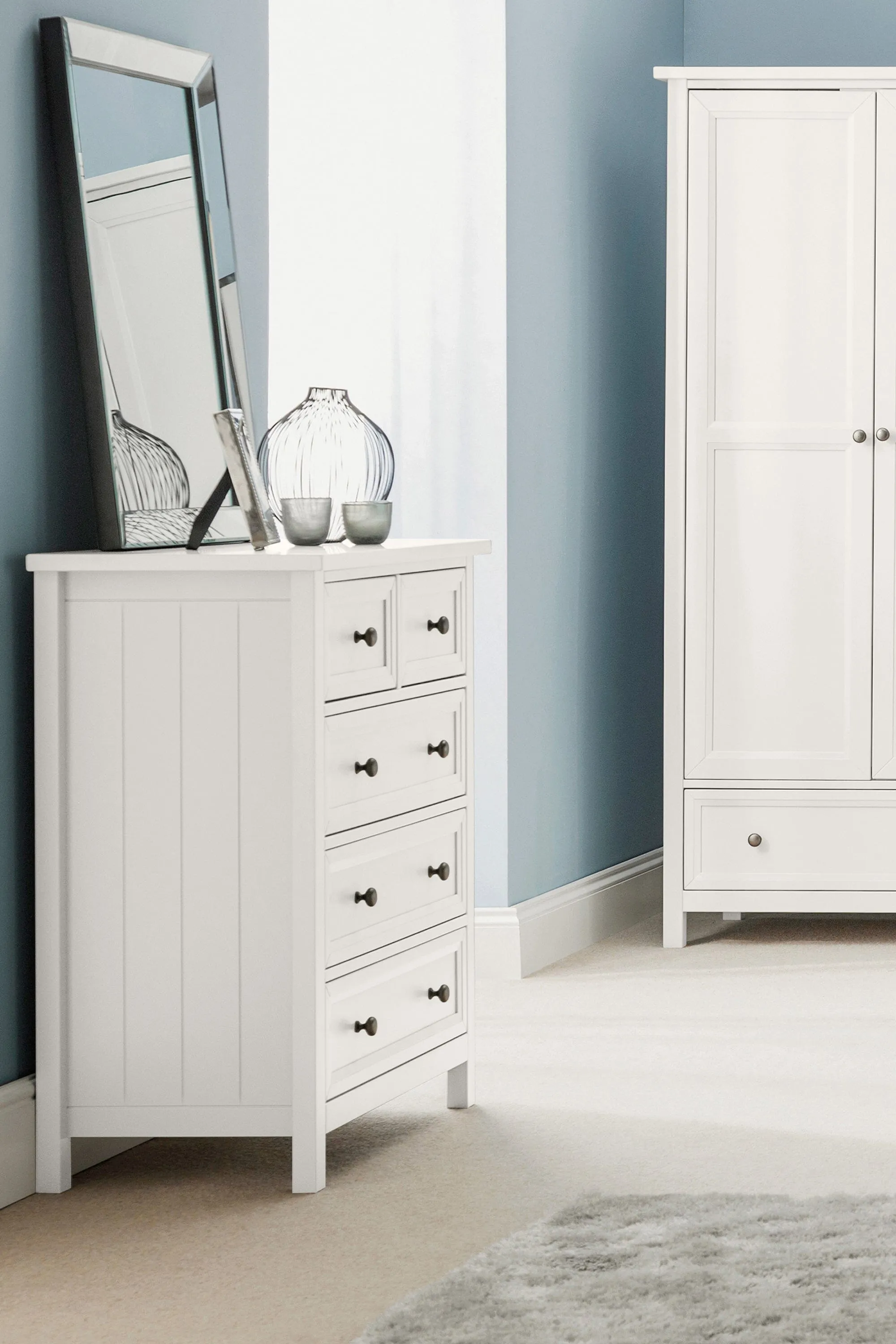 Maine 3 2 Drawer Chest - Surf White