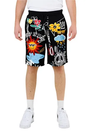 Mens Easy Hour Graphic Terry Shorts