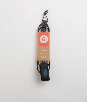Mollusk Performance 6ft Surfboard Leash - Black