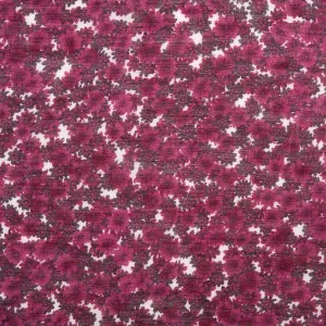 Novelty  Polyester Print - Daisy - Grape