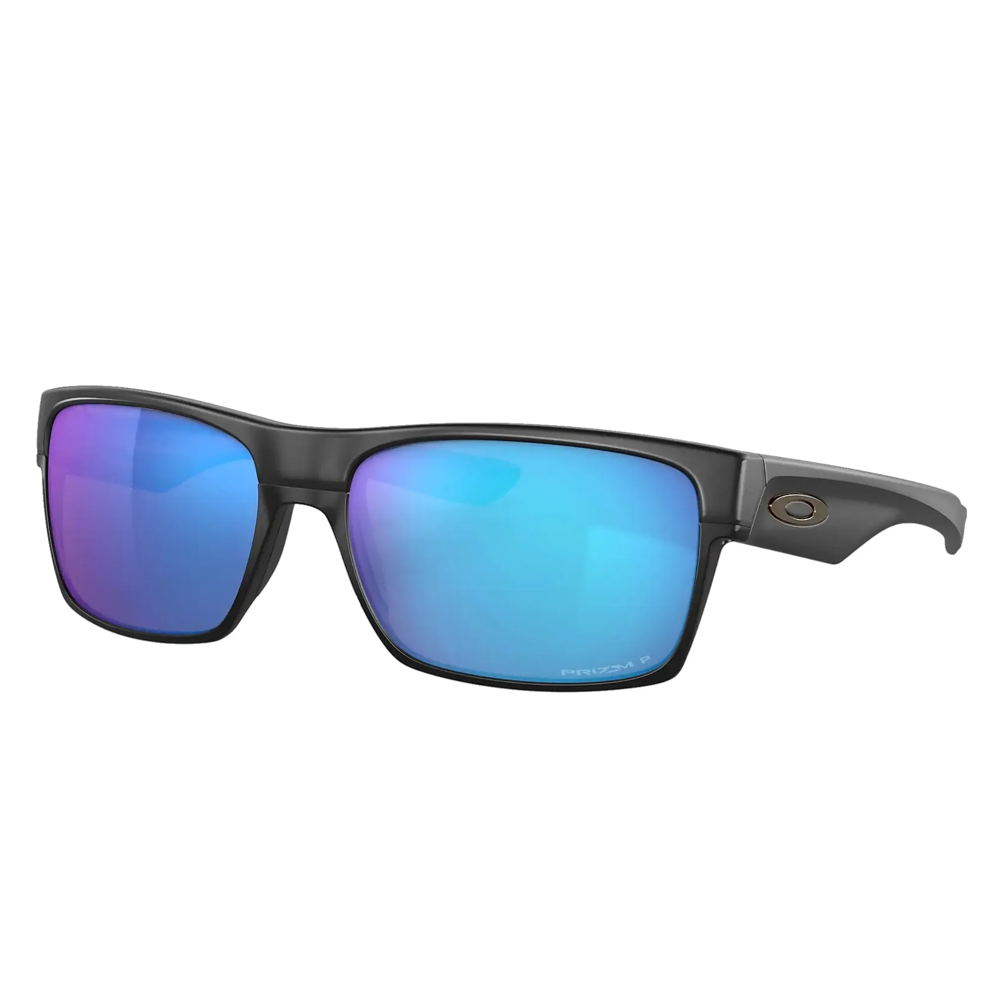 Oakley OO9189-4660 Two Face Sunglasses Matte Black Frame w Prizm Sapphire Polarized Lens