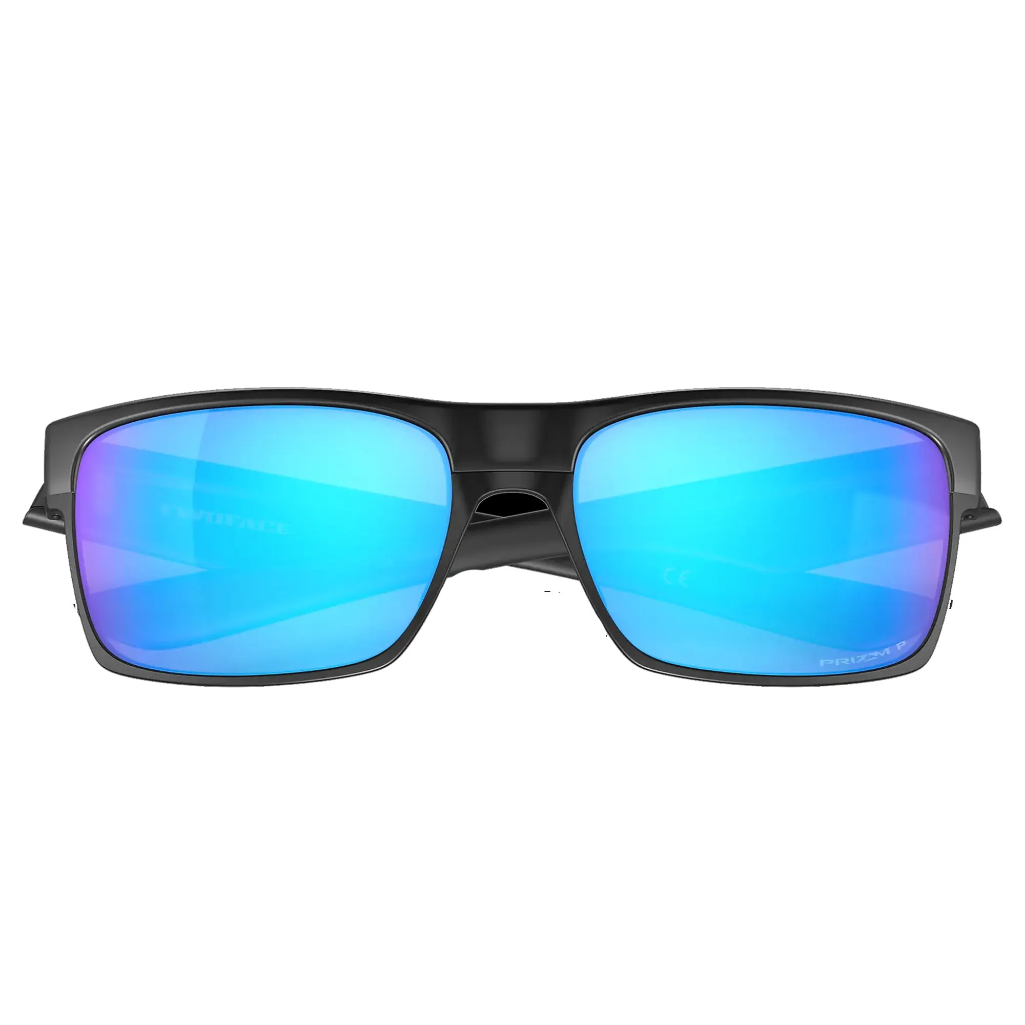 Oakley OO9189-4660 Two Face Sunglasses Matte Black Frame w Prizm Sapphire Polarized Lens