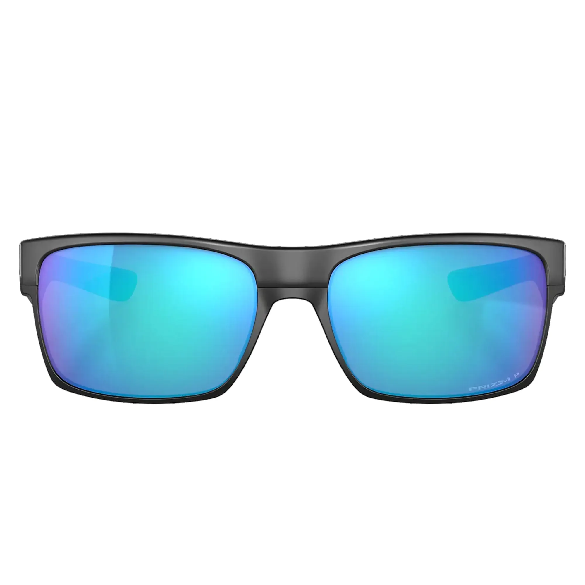 Oakley OO9189-4660 Two Face Sunglasses Matte Black Frame w Prizm Sapphire Polarized Lens