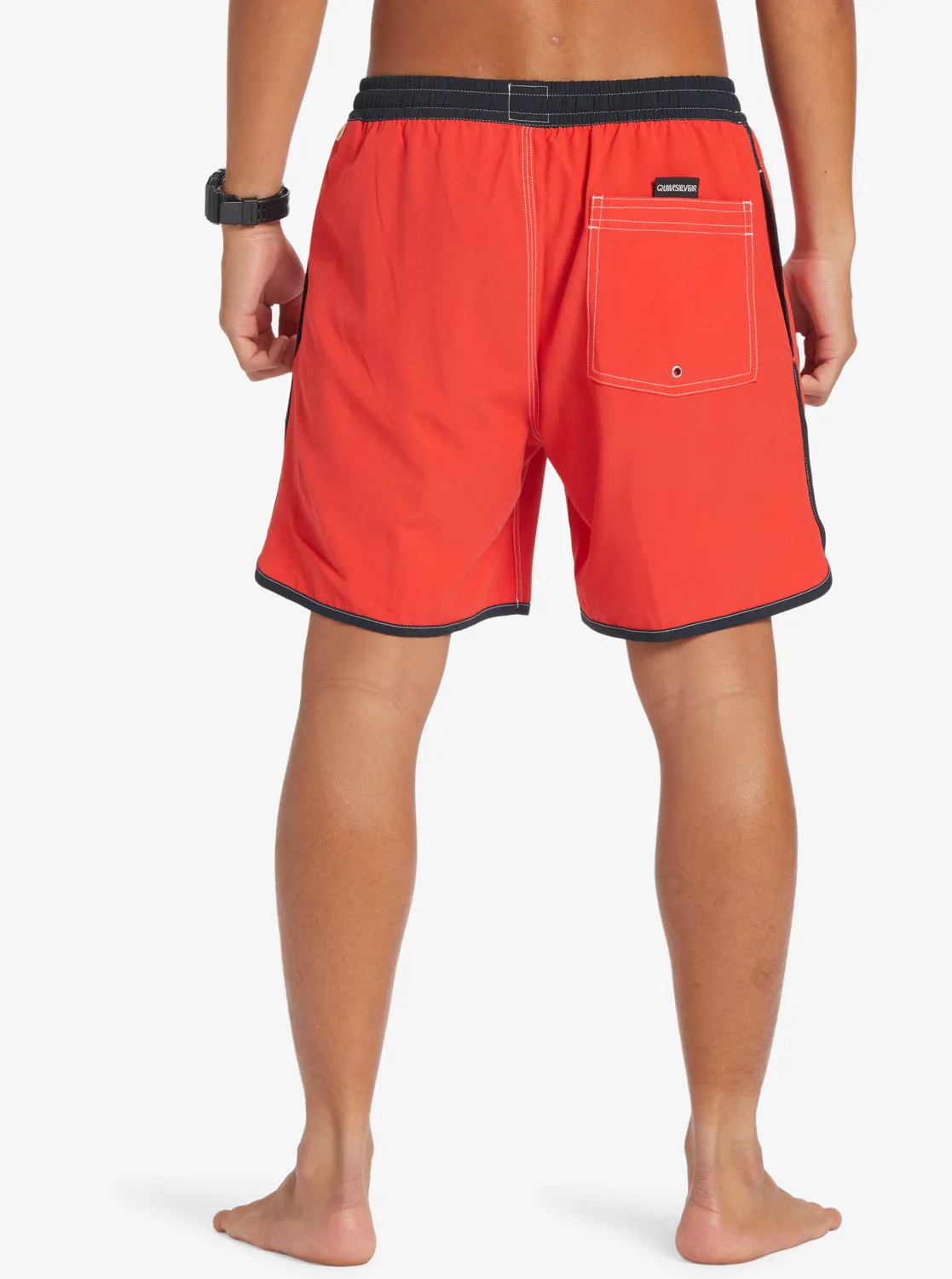 Original Scallop 17" Swim Trunks - High Risk Red