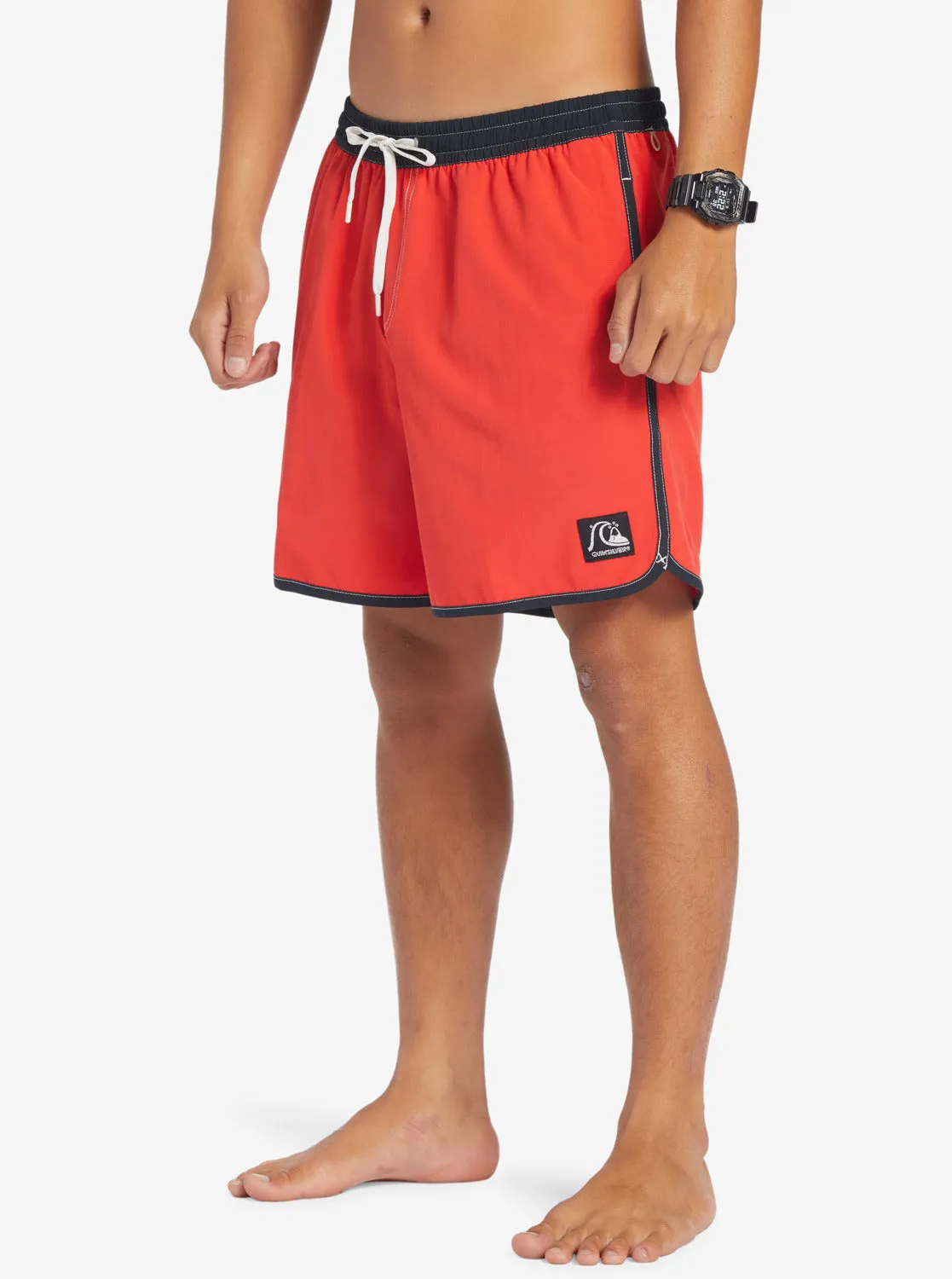 Original Scallop 17" Swim Trunks - High Risk Red
