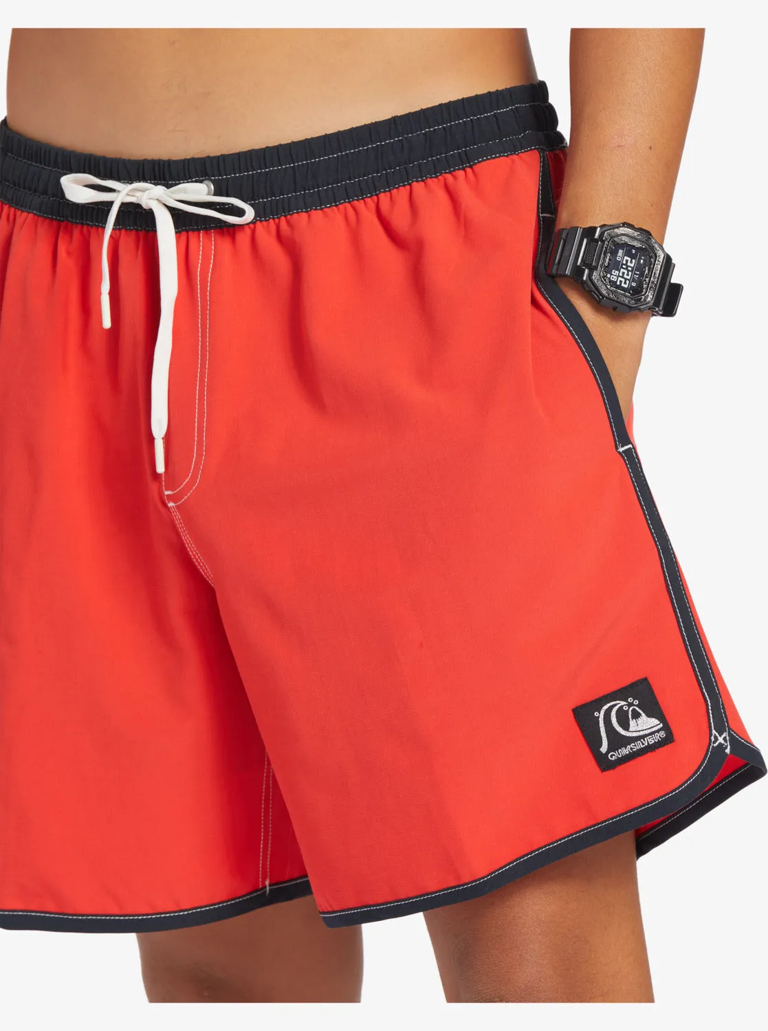 Original Scallop 17" Swim Trunks - High Risk Red
