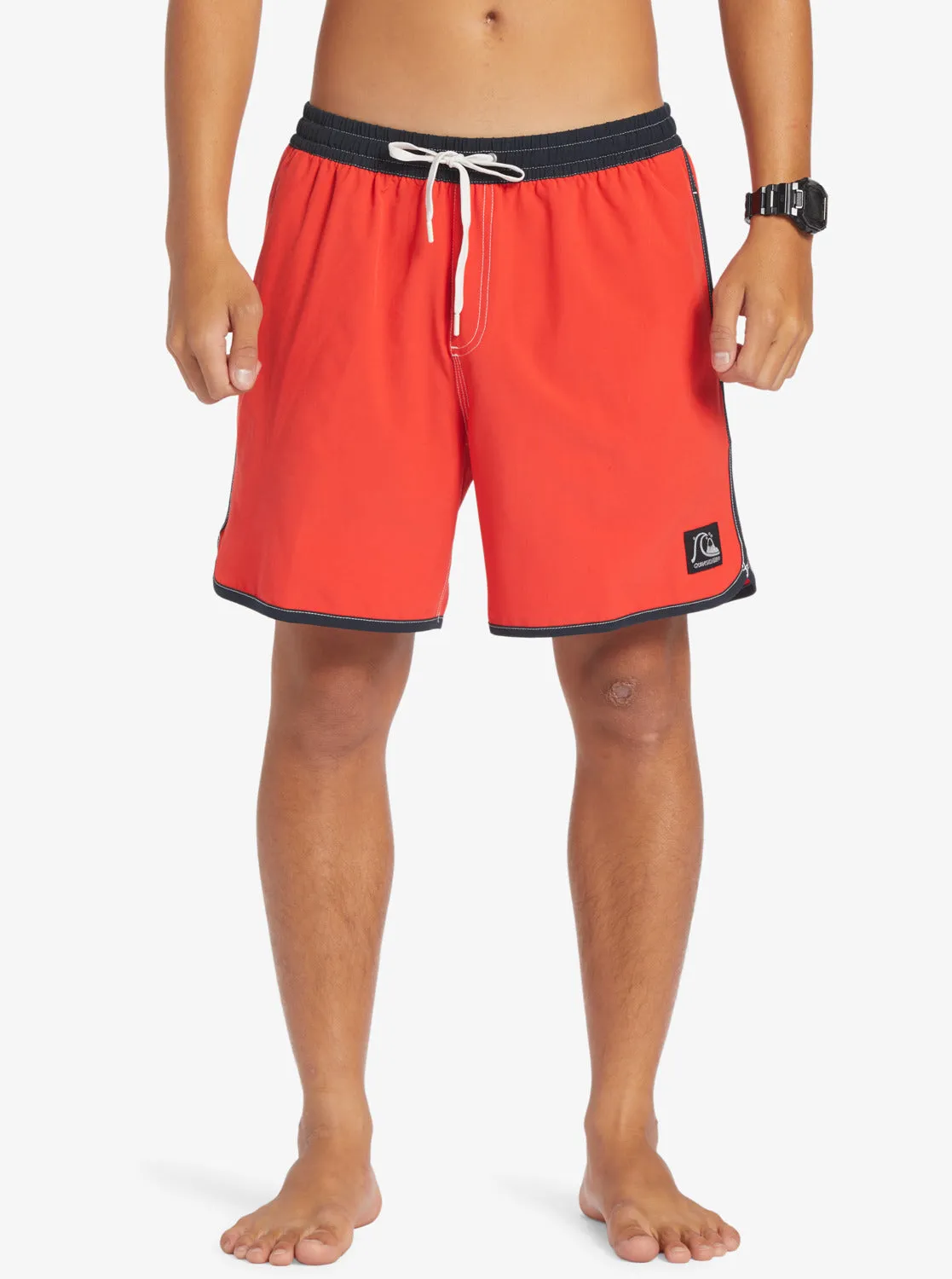 Original Scallop 17" Swim Trunks - High Risk Red