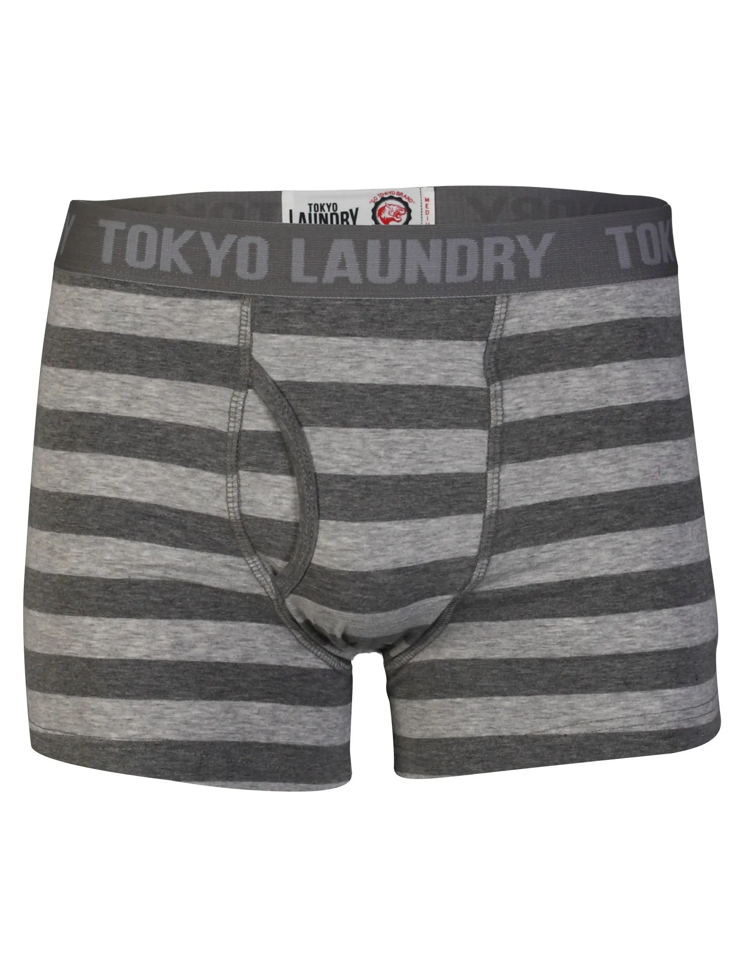 Otterlake (2 Pack) Boxer Shorts Set in Tokyo Red / Lt Grey Mar - Tokyo Laundry