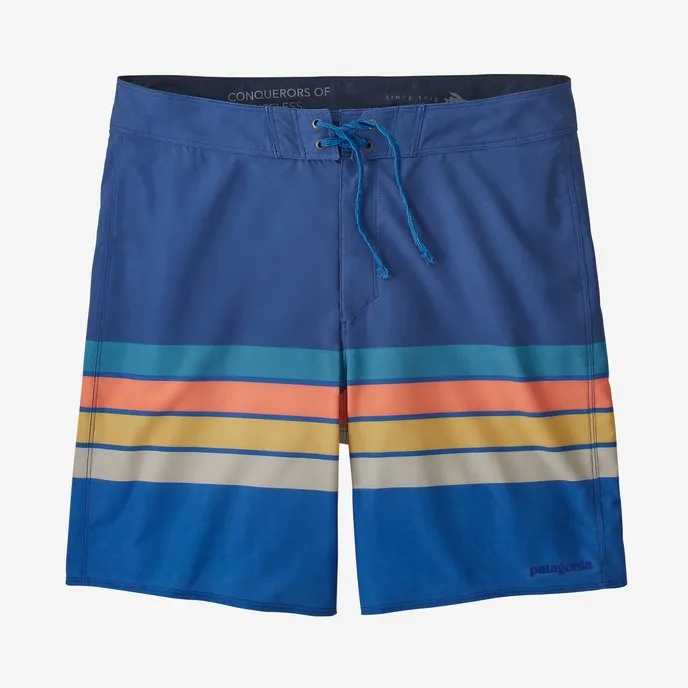 Patagonia Hydropeak 18" Boardshorts-Santa Cruz Stripe: Superior Blue
