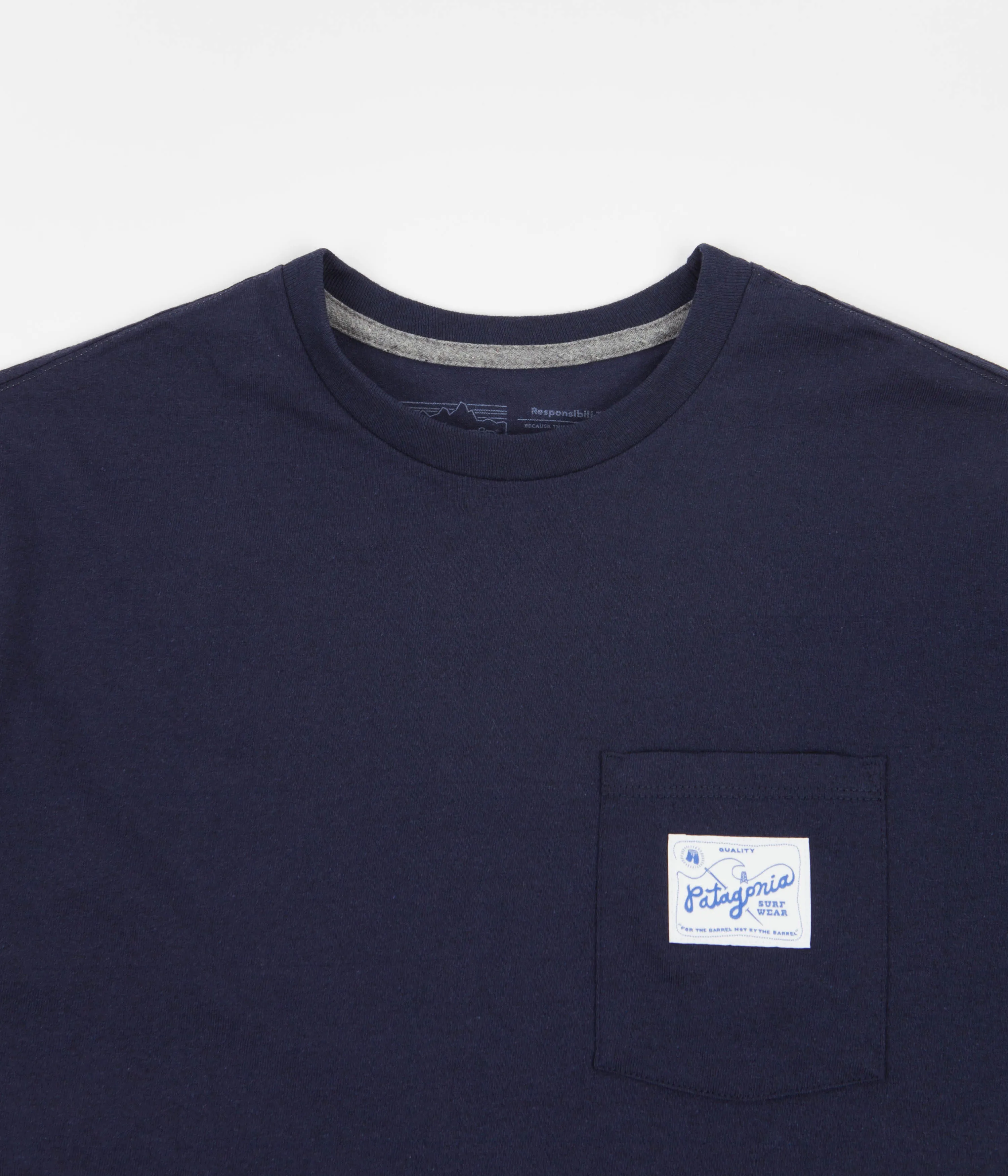 Patagonia Quality Surf Pocket Responsibili-Tee T-Shirt - New Navy