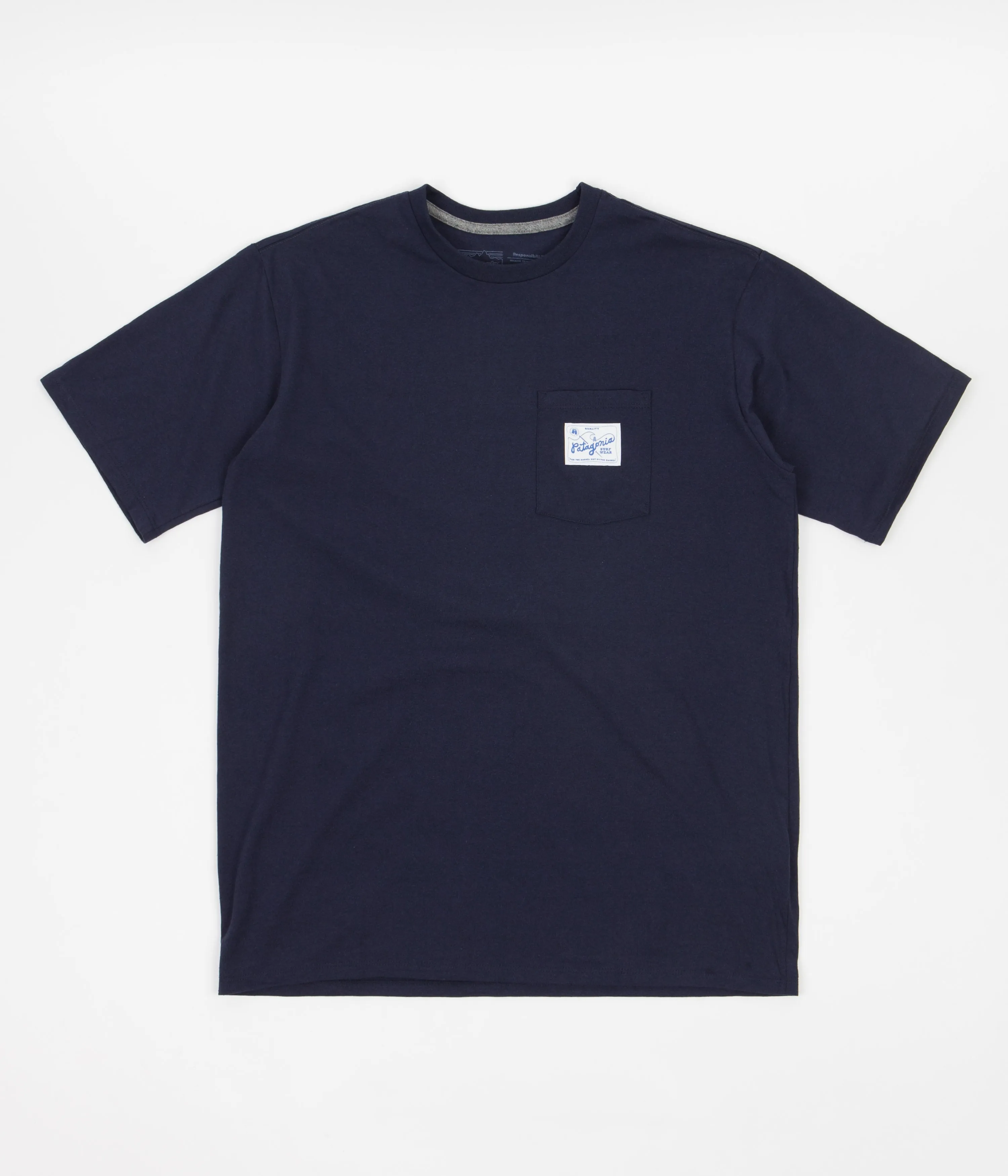 Patagonia Quality Surf Pocket Responsibili-Tee T-Shirt - New Navy