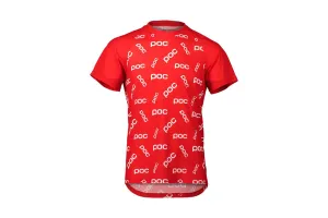 POC MTB Pure Tee Polka POC Prismane Red Medium