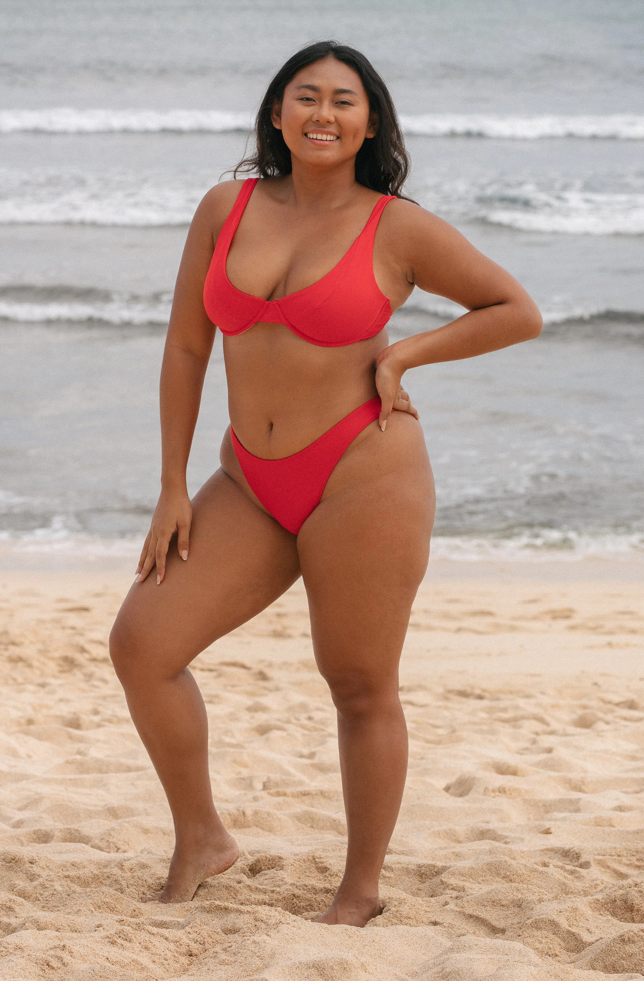 Rita Top Lava Red