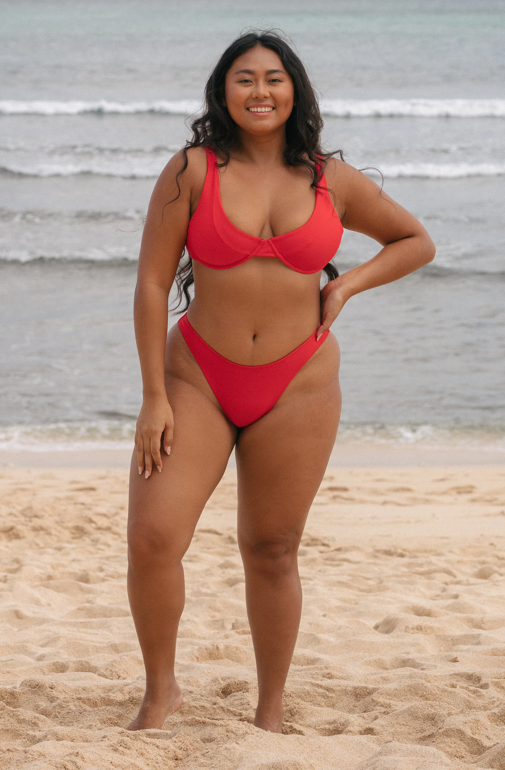 Rita Top Lava Red