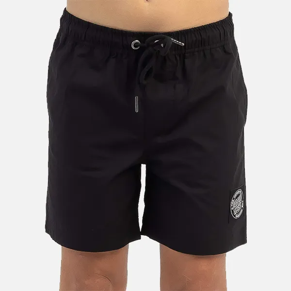 Santa Cruz Cruzier Solid Youth Beach Short - Black