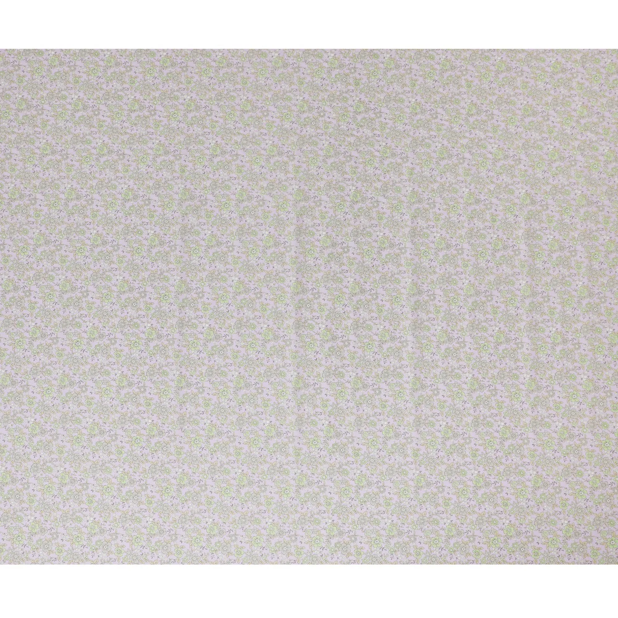 Springtime Serenity Cotton Lawn Fabric - Soft Floral Digital Print, 110 cm Wide - Buy Online for Delicate Creations-D18139