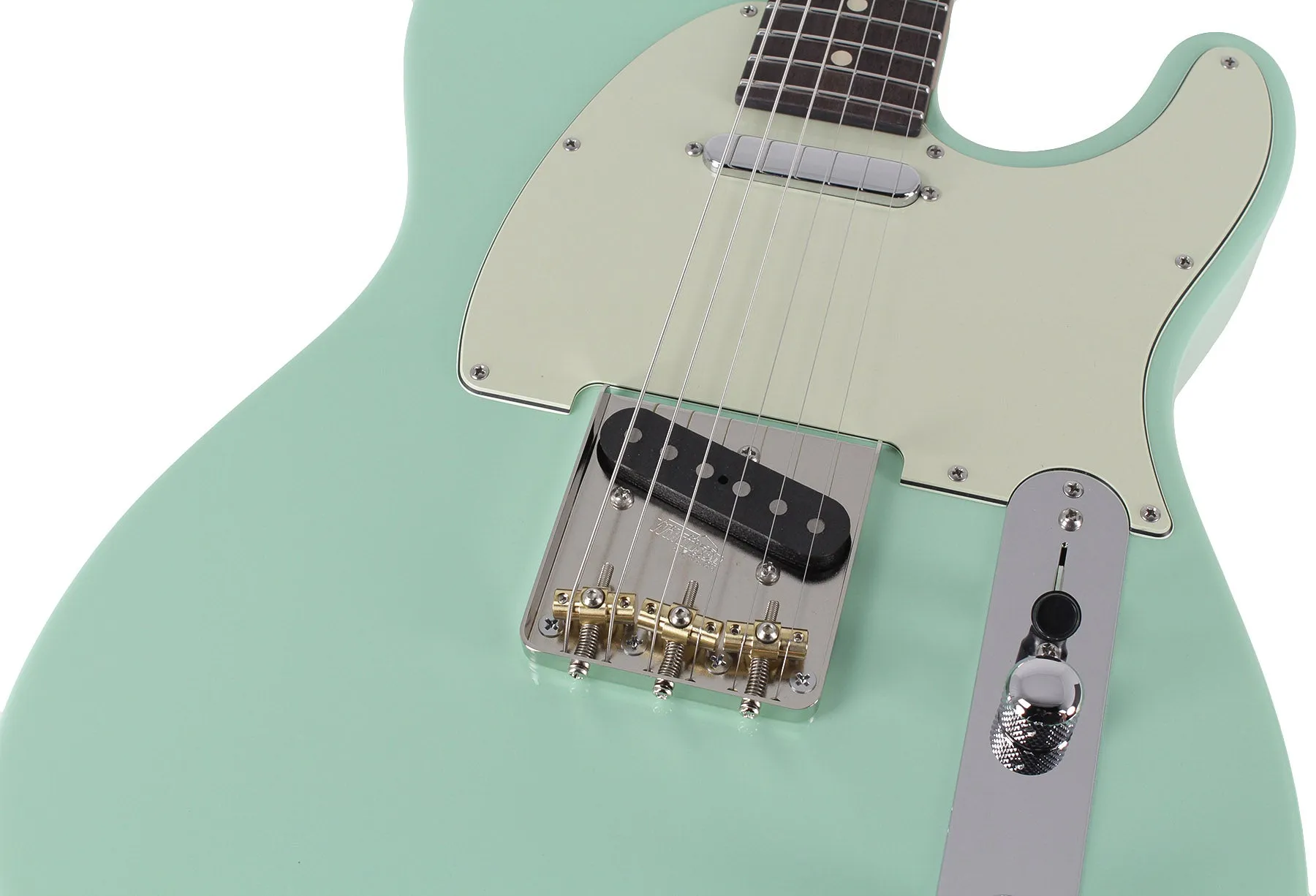 Suhr Classic T Roasted Select Guitar, Flamed, Rosewood, Surf Green